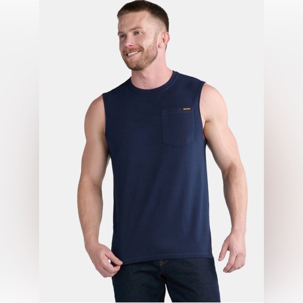 BRAHMA Mens Muscle Tank Top Navy Size XL Big & Tall New
